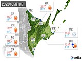 2022年05月18日の道東の実況天気