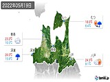 2022年05月19日の青森県の実況天気