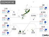 2022年05月19日の沖縄県の実況天気