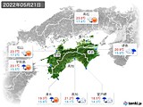 2022年05月21日の四国地方の実況天気