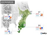 2022年05月23日の千葉県の実況天気