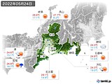 2022年05月24日の東海地方の実況天気