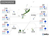 2022年05月25日の沖縄県の実況天気