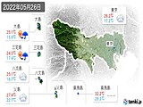 2022年05月26日の東京都の実況天気