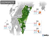 2022年05月27日の宮崎県の実況天気