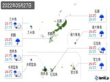 2022年05月27日の沖縄県の実況天気