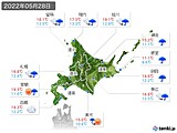 2022年05月28日の北海道地方の実況天気