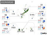 2022年05月28日の沖縄県の実況天気