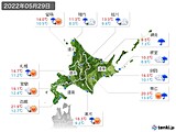 2022年05月29日の北海道地方の実況天気