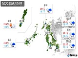2022年05月29日の長崎県の実況天気