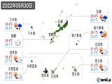 2022年05月30日の沖縄県の実況天気