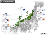 2022年05月31日の北陸地方の実況天気