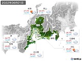 2022年06月01日の東海地方の実況天気