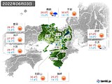 2022年06月03日の近畿地方の実況天気