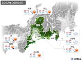 2022年06月04日の東海地方の実況天気