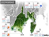 2022年06月04日の静岡県の実況天気