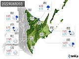 2022年06月05日の道東の実況天気