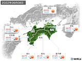 2022年06月08日の四国地方の実況天気