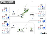 実況天気(2022年06月11日)