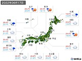 2022年06月17日の実況天気