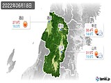2022年06月18日の山形県の実況天気