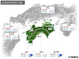 2022年06月19日の四国地方の実況天気