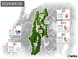 実況天気(2022年06月19日)