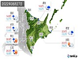 2022年06月27日の道東の実況天気