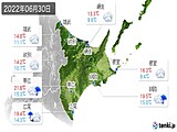 2022年06月30日の道東の実況天気