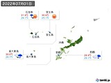 2022年07月01日の沖縄地方の実況天気