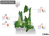 実況天気(2022年07月03日)