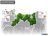 2022年07月06日の鳥取県の実況天気