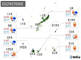 2022年07月06日の沖縄県の実況天気