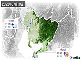 2022年07月10日の愛知県の実況天気