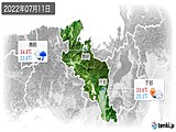 2022年07月11日の京都府の実況天気