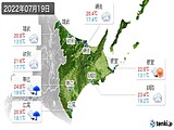 2022年07月19日の道東の実況天気