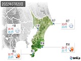 2022年07月20日の千葉県の実況天気