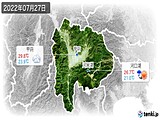 2022年07月27日の山梨県の実況天気