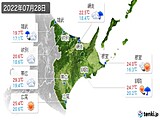 2022年07月28日の道東の実況天気