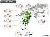 実況天気(2022年07月28日)