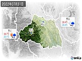 2022年07月31日の埼玉県の実況天気