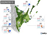 2022年07月31日の道東の実況天気