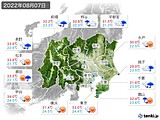 実況天気(2022年08月07日)