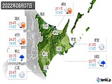 実況天気(2022年08月07日)