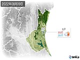 実況天気(2022年08月09日)