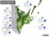 実況天気(2022年08月09日)