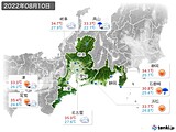 実況天気(2022年08月10日)