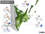 2022年08月11日の道東の実況天気