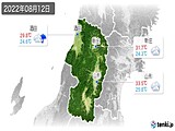 2022年08月12日の山形県の実況天気