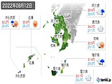 実況天気(2022年08月12日)